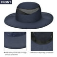 thumbnail image 3 of Bucket Summer Mens Sun Hat Water Repel Mesh Net Light Weight UV Protection Outdoor Cap by Solaris, 3 of 7