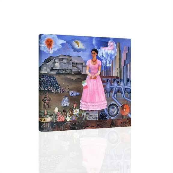 Frida Kahlo - Self Portrait On The Border - CANVAS or PRINT WALL ART