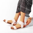 thumbnail image 1 of DPTALR Belt Buckle Beach Cloth Roman Flat Slippers Sandals, 1 of 5