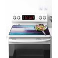 thumbnail image 2 of Stove Top Covers for Electric Stove 31x24 Inches, Turquoise Purple Heat Insulation Fireproof Glass Cooktop Protector, Geometric Oil Painting Modern Abstract Countertop Stovetop Cover for Kitchen, 2 of 8