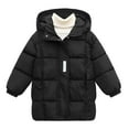 thumbnail image 4 of KAUOD Girls Zip up Hooded Down Jackets Thick Warm Winter Windproof Outwear Puffer Coats Quilted Lightweight Padded Outwear, 4 of 5