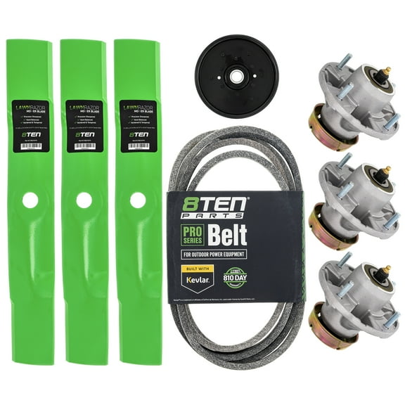 8TEN Blade Spindle Belt Idlers Kit for John Deere 48 inch LT180 MK1005789