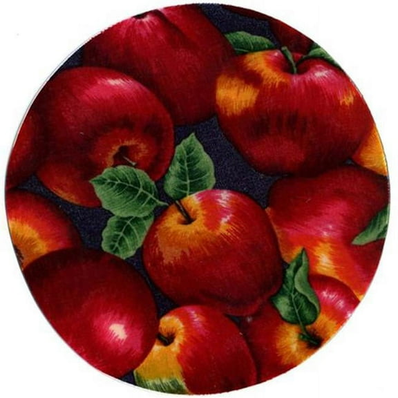 Andreas JO-1 Apple Round Silicone MatJar Opener - Pack of 3 trivets