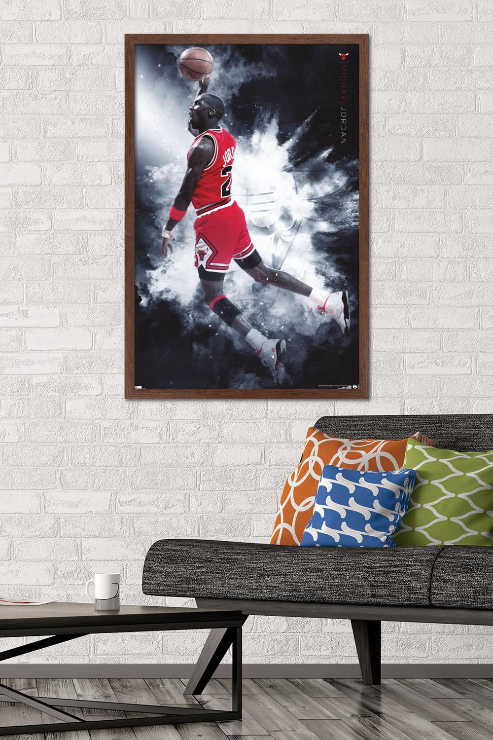 Michael Jordan - Burst Wall Poster