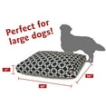 thumbnail image 3 of Majestic Pet | Links Shredded Memory Foam Rectangle Pet Bed For Dogs, Removable Cover, Black, Large, 3 of 6