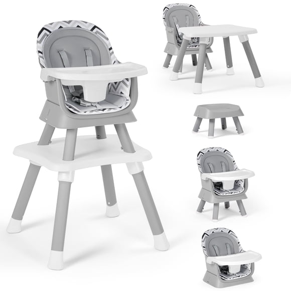 AILEEKISS Chaise Haute pour Bébé 8 en 1, Siège Rehausseur pour Tout-Petit pour Manger, Chevron