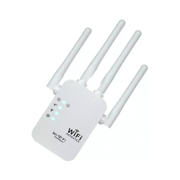 Repetidor Wifi Inalámbrico Router Store Line Con 4 Antenas