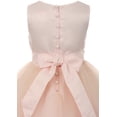 thumbnail image 3 of Little Girl Sleeveless Satin Top Stone Neckline Hi Low Party Flower Girl Dress USA White 2 TR 1038 BNY Corner, 3 of 5