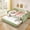 Green + MDF, variant on ChenyueFurn Full Gingham Upholstered Daybed, Pull-Out Trundle & Side Storage Pocket,Pink