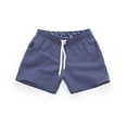 thumbnail image 2 of Quick Dry Beach Shorts Fair Harbor Swim Trunks, Men's Quick Dry Beach Pants Plain Three Quarter Pants Loose Swim Shorts Workout, 2 of 5