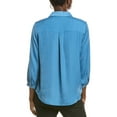thumbnail image 2 of Vince Camuto womens  Shirttail Blouse, s, Blue, 2 of 3