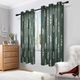 thumbnail image 2 of Yayeee Window Curtains Set of 2 for Living Room Light Filtering 63"x52", Dark Green Plants, 2 of 7