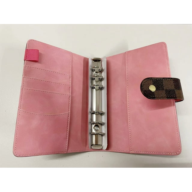 Macaron Color A5 A6 6 Ring Binder PU Clip-on Notebook Leather Loose Leaf Notebook Cover Notebooks Journal Kawaii Stationery