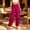 Wine, variant on FAHUOMU Women's Yoga Harem Pants Summer Loose Fit Elastic Waist Athletic Loungewear Bottoms Solid Color Lightweight Breathable Soft Comfortable Trousers