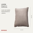 thumbnail image 2 of Cojin Cuadrado Beige | Hecho con Terciopelo y Algodón | Versatil y Sofisticado | 35x50 cm | Con Funda | Elegancia para Sala y Cama | Decoracion Hogar, 2 of 6
