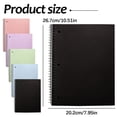 thumbnail image 2 of Single Subject Notebook,Composition Notebook Wide Ruled,Notebook Paper,Spiral Notebook,College Ruled Notebook Paper,1 Subject Spiral Notebook,Wide Ruled Notebook Paper,1 Pack,Black, 2 of 9