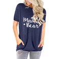 thumbnail image 2 of Hauts Mama Bear pour Femmes Manches Longues Chandail Décontracté Chandails en Molleton, 2 of 4
