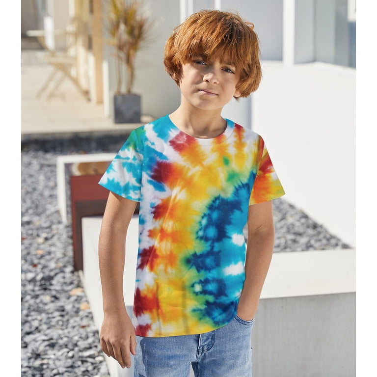 Aridak Kids Tie Dye Rainbow T-Shirt photo 3