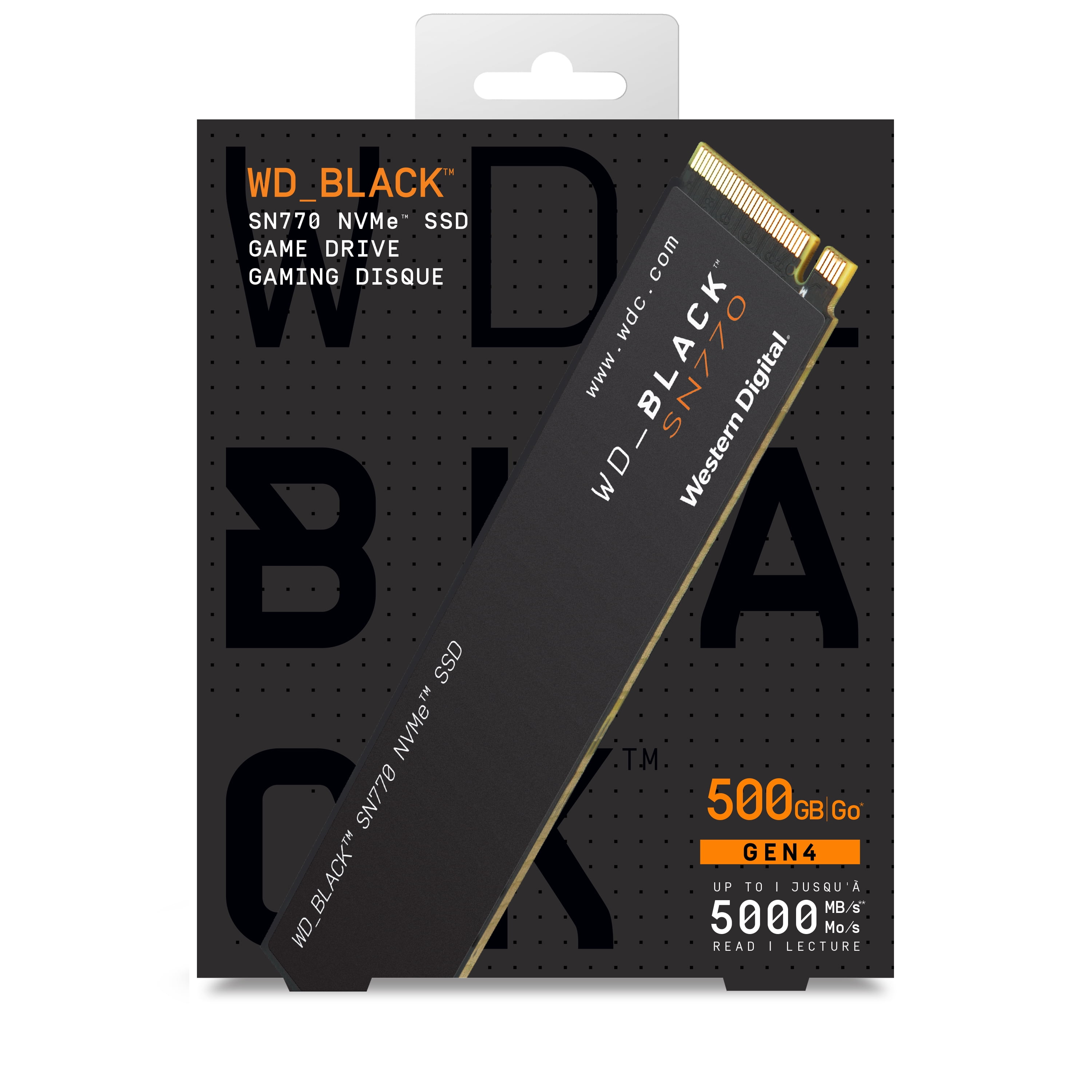 WD_BLACK 500GB SN770 NVMe Internal Gaming SSD Solid State Drive