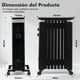 thumbnail image 3 of Radiador de Aceite Costway Portátil Calentador Eléctrico 3 Ajustes de Calor Negro, 3 of 9