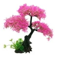thumbnail image 2 of HonestMatter Fish Tank Decor, Realistic Artificial Cherry Blossom Tree, Aquarium Ornament Plastic Plant for Betta Cichlid, 1 Piece Underwater Hideaway, 2 of 7
