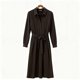 thumbnail image 2 of TaTaai Womens V Neck Button Down Linen Style Loose Sleeveless Dress Solid Color Casual Comfortable Long Dress for All Seasons Daily Party Wear Gift, 2 of 3
