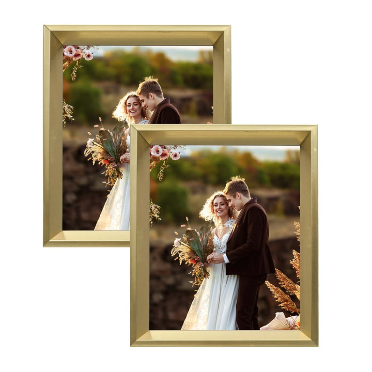 5x7 Gold Glass Photo Box Optional Photo Mats, Picture Box, Box for  Engagement Wedding Photography Gift Family Photo Box BFF Holiday Gift 
