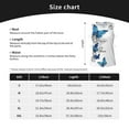 thumbnail image 6 of Vsdgher Blue Flying Butterflies Print Tank Top Sports Vest Bra for Women Sports ,Performance Stretchy Quick Dry Sports Workout Running Top Vest with Removable Pads, 6 of 8