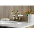 thumbnail image 3 of Kingston Brass KB1603PX Heritage 4 in. Centerset Bathroom Faucet, Antique Brass, 3 of 5
