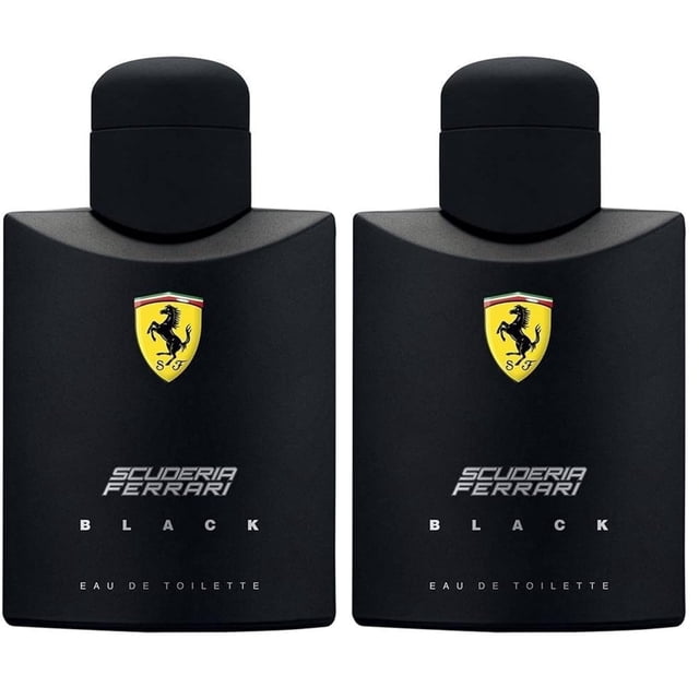 Perfume Ferrari Scuderia Black EDT para Hombre 125 ml Pack 2