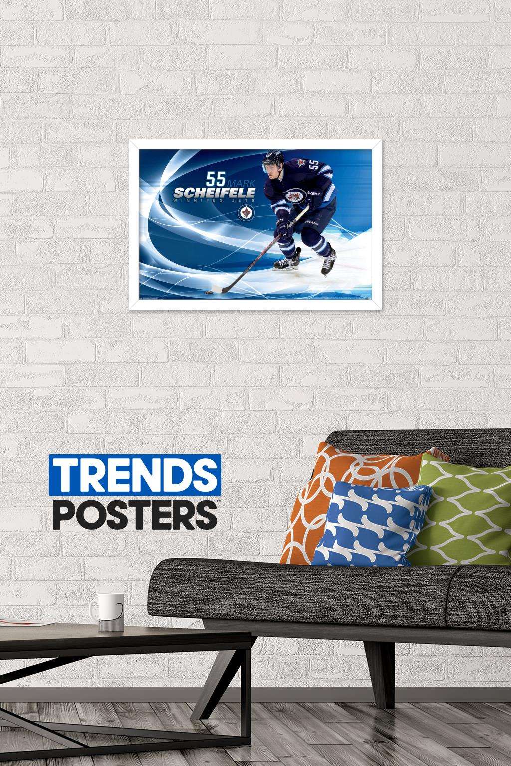 NHL Winnipeg Jets - Mark Scheifele 14 Wall Poster, 14.725" x 22.375", Framed