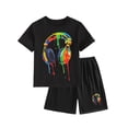 thumbnail image 3 of Boy Outfits Kids Casual 2 Piece Set for Play and Everyday Wear Boys' Clothing Sets Black 4 Years, 3 of 3