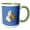 Green/White, variant on 3drose, Nerdy Large Beaked White Duck Profile, 11oz Magic Transforming Mug