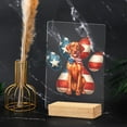 thumbnail image 4 of Patriotic Vizsla 4th of July Independence Paws Acrylic Plaque Sign Ashwood Base Vizslas Dog Lover Gifts Idea Home Desk Decor - 02010, 4 of 5