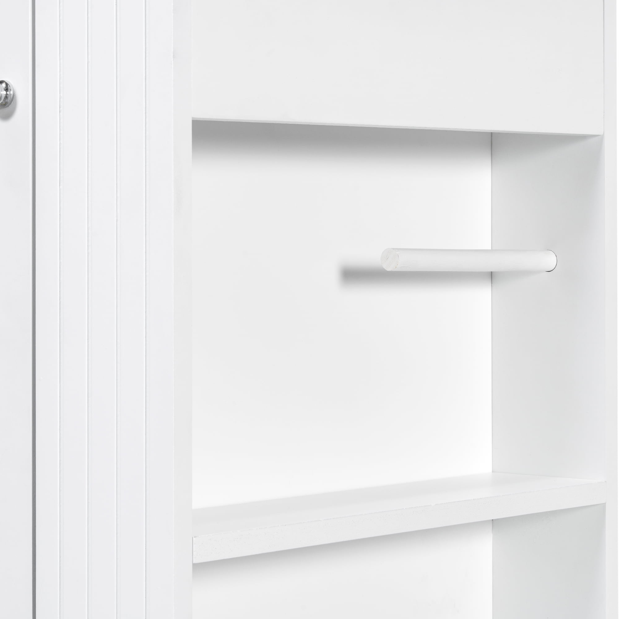 Harper & Bright Designs 20" Freestanding Bathroom Vanity with Ceramic Sink, Bathroom Sink Storage Cabinet with Right Storage Shelf for Small Bathroom, White