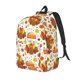 thumbnail image 1 of Balery Thanksgiving With Turkey Mochila Clásica Impresa Básica para Viaje, Mochila Escolar Resistente al Agua, Mochila de Lona con Correas Ajustables-Medium, 1 of 5