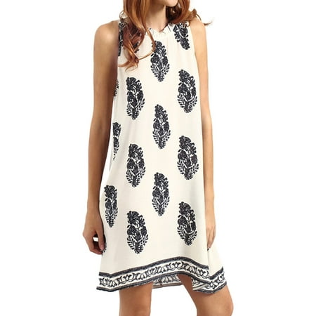 - Womens Dresses Clearance Sleeveless Floral Print Short Sundresses