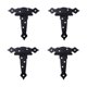 thumbnail image 1 of 4pcs T Strap Obturador Bisagra Bisagra Barn Straps Puerta Durable Puerta de Madera Bisagras, 1 of 6