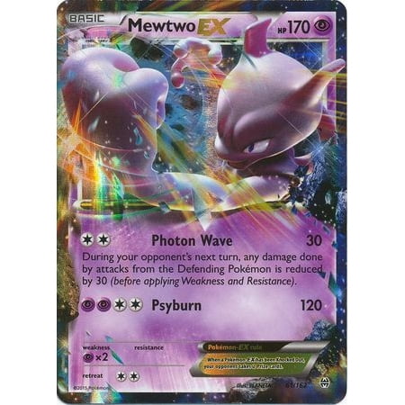 Mewtwo EX 61/162 BREAKthrough Pokemon Card Ultra Rare NM 