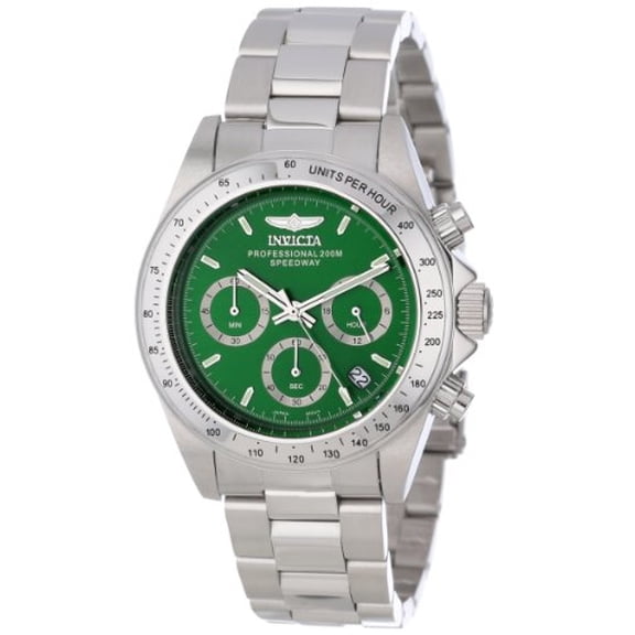 Invicta Speedway Chronograph Green Dial Stainless Steel Men's Watch 14384
