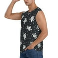 thumbnail image 3 of Fotbe Men's Turtle Print Men's Sleeveless Muscle Tank Tops Casual T-Shirts for Gym Workout Beach-3X-Large, 3 of 8