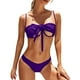 thumbnail image 2 of WILLBEST Trajes de Baño Mujer Bikini Con Tirantes de Color Liso Para Mujer, E y Cómodo, 2 of 5