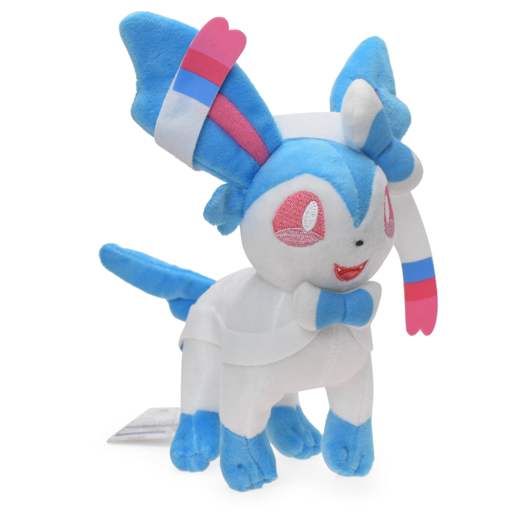 Bazko Poke-mon All Star Collection 9.1' Shiny Sylveon Stulled Animal for Kids Gifts， Soft Doll Plush Toys