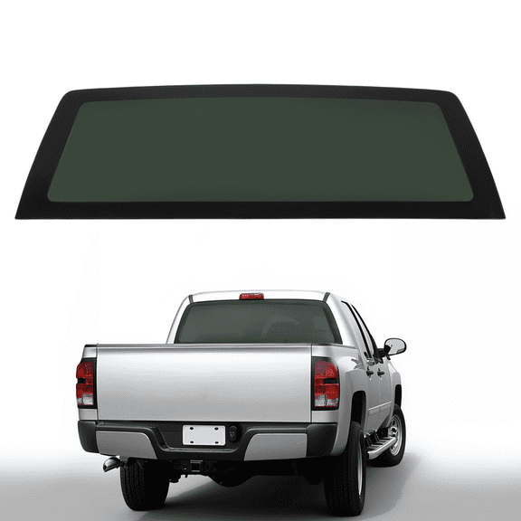 KOJEM Rear Door Window Glass Compatible with 2007-2013 Chevrolet Silverado 1500 Tempered Glass