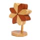 thumbnail image 3 of 4 posavasos de bambú con forma de molino de viento, novedosos y plegables, para decoración del hogar. multicolor, 3 of 9