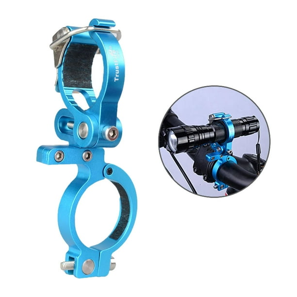 Abrazadera de Montaje de Luz de Bicicleta Aleación de Aluminio Soporte de Luz de Bicicleta Soporte de Clip para Manilr de 30,5-32 Mm Soporte de Cicl Soledad Soporte de luz para bicicleta