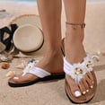 thumbnail image 6 of jiaxiM Brown Flip Flops Women Thong Sandals for Women Fashion Shower Slippers Non- Womens Sandals Woven Sole Orthofeet Shoes for Women, 6 of 9