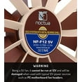 thumbnail image 2 of noctua nf-f12 5v premium-quality quiet 120mm fan, 2 of 3