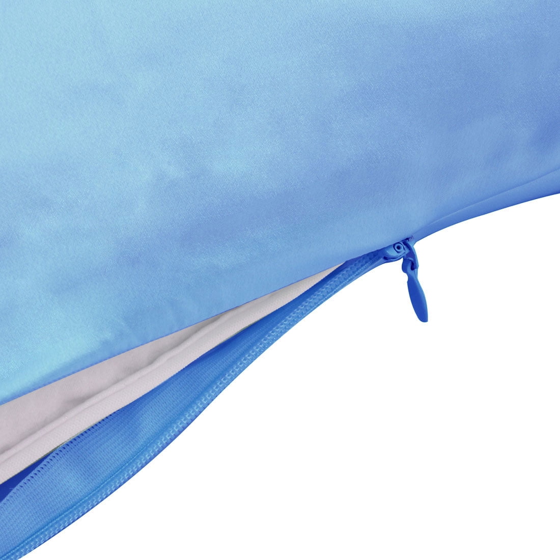 Unique Bargains 1 Piece 100% Silk Pillowcase Cyan Queen