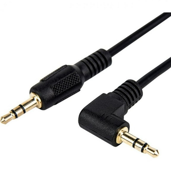 Rocstor Premium 10ft Slim 3.5mm to Right Angle Stereo Audio Cable